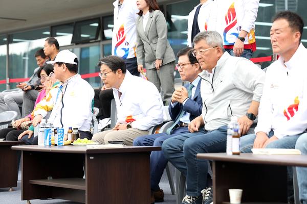 전국체전 선수단격려(육상트랙경기)