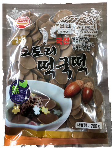 국산 도토리떡국떡