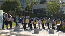 출근맞이 인사나눔 캠페인 펼치다