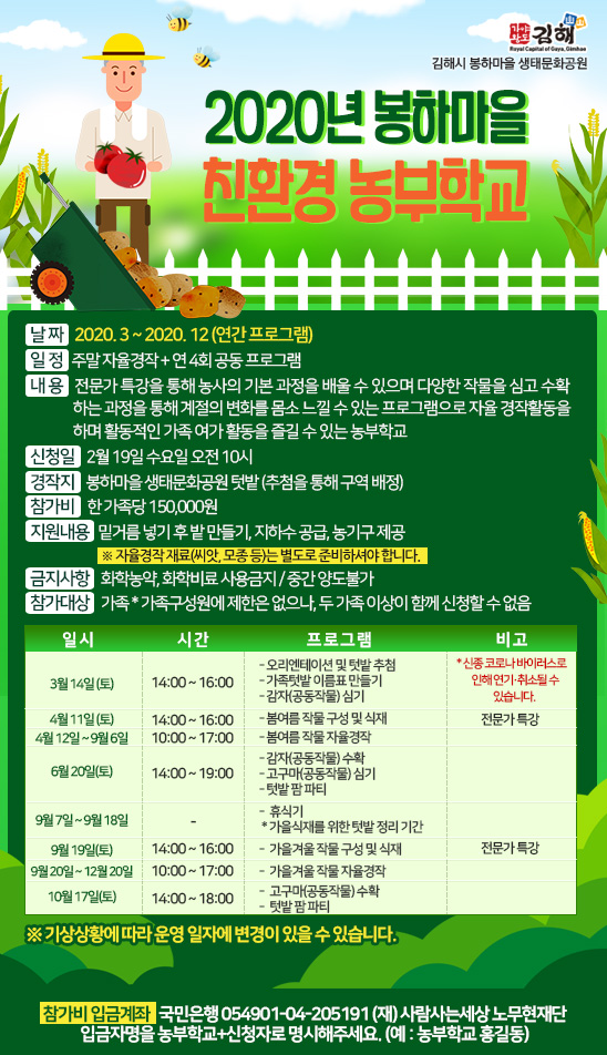 2020년 봉하마을 친환경 농부학교