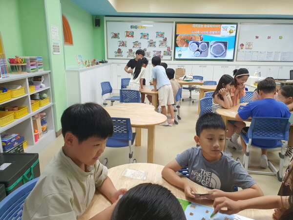 나무의 나이테관찰후 자연물놀이