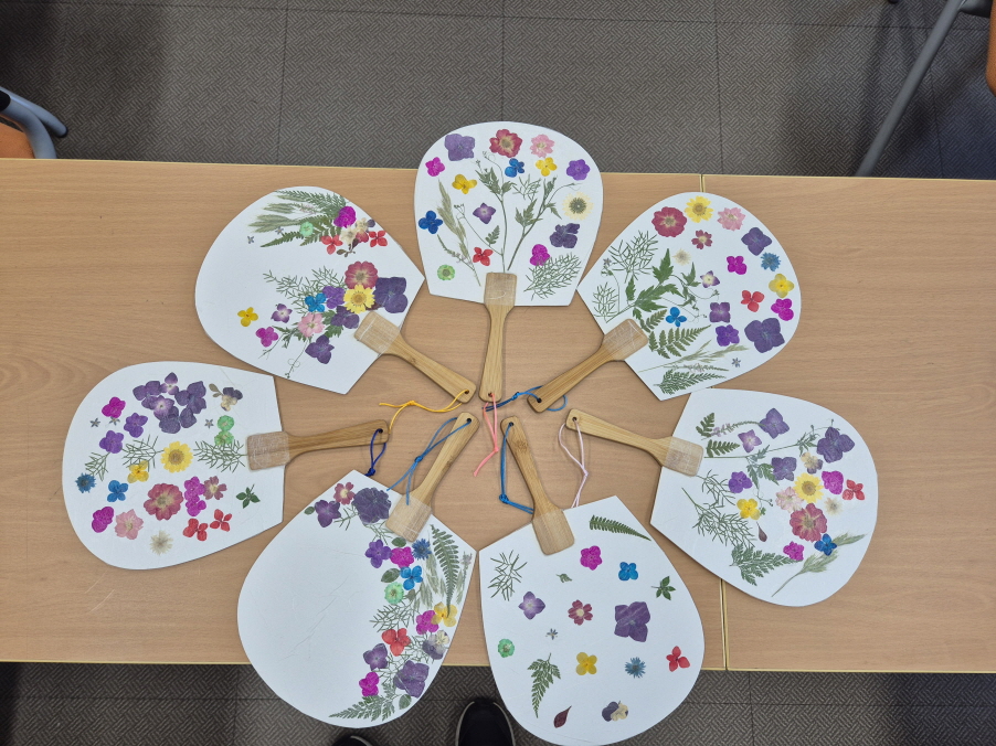 압화부채 예쁘죠?