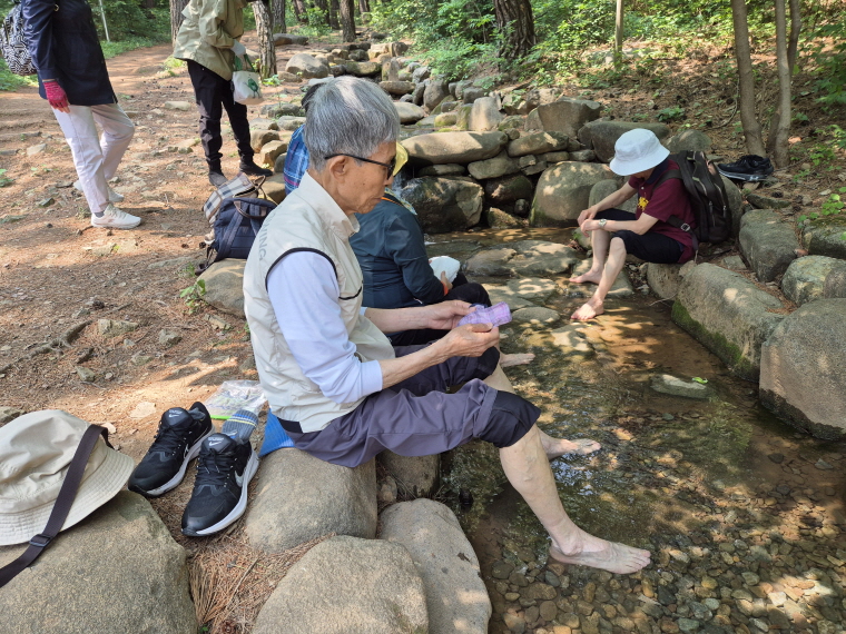 발씻으며 스트레스를 날리자