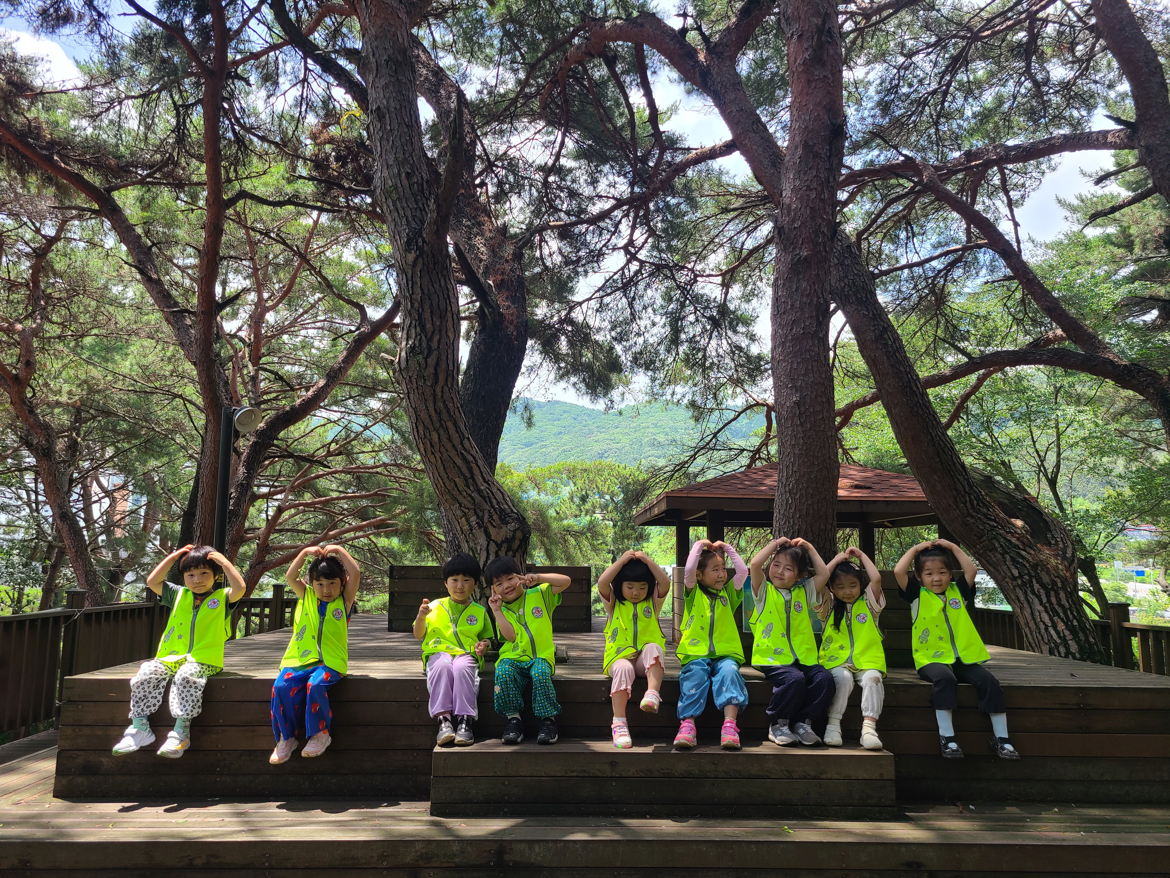 모산숲 바람이 시원해요.